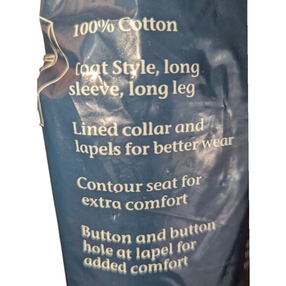 Honors Men's Flannel Pajamas XXL Green Black Blue Plaid 100 Cotton Long Sleeve - Picture 4 of 10